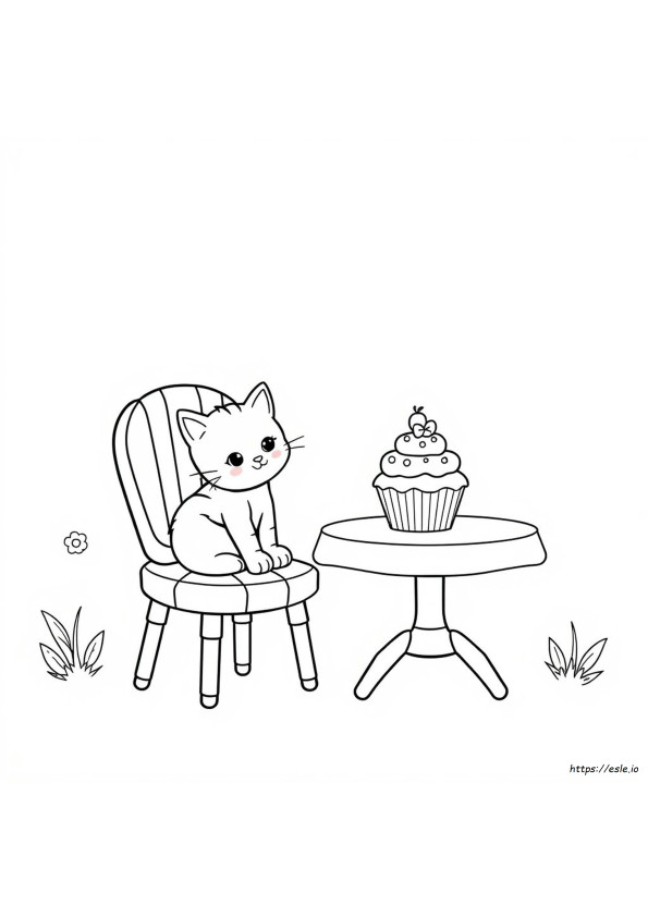 Cica Muffin Színező