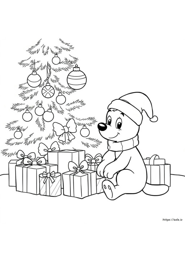 Bluey Xmas Coloring Pages
