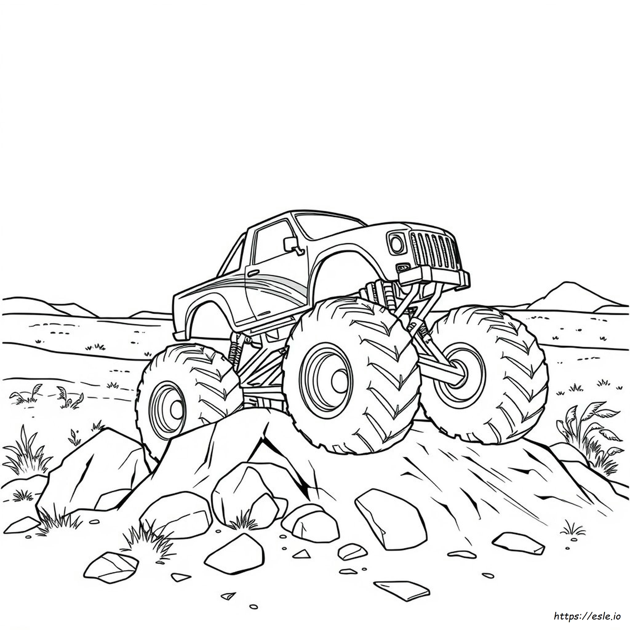 Monster Truck Coloring Sheet