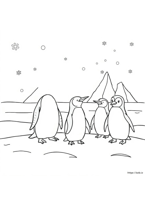 Penguin Coloring Sheet