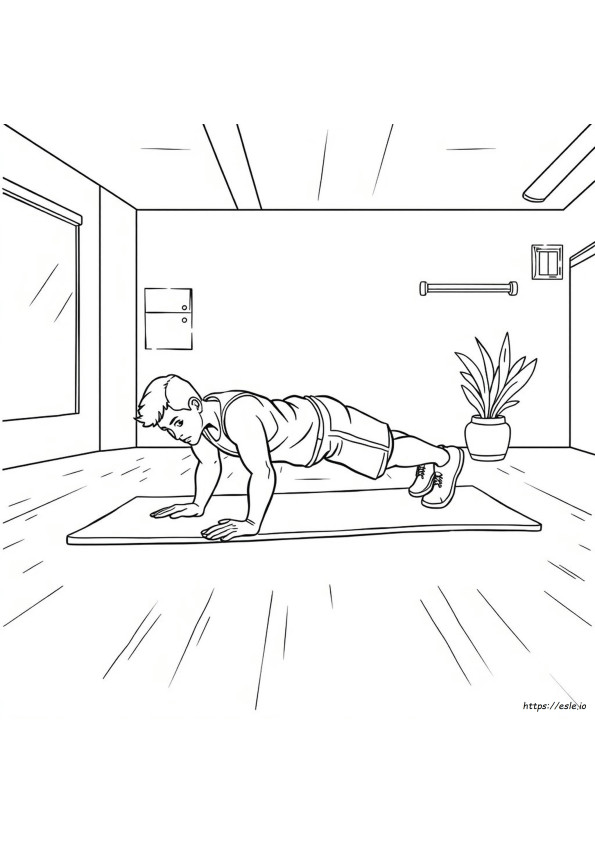Fitness Kleurplaten