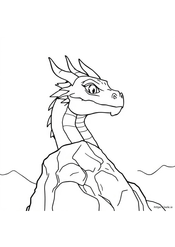 Coloring Dragon Head