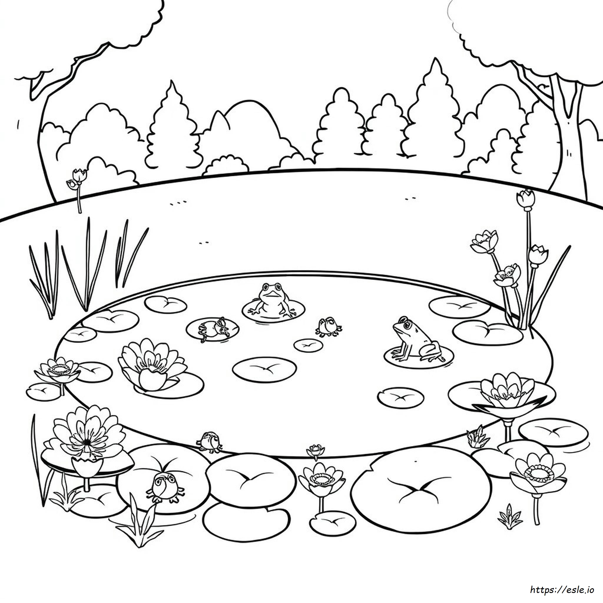 Free Printable Pond Coloring Pages