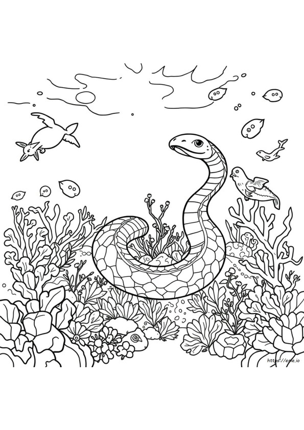 海の怪物 伝説の生き物 ぬりえ