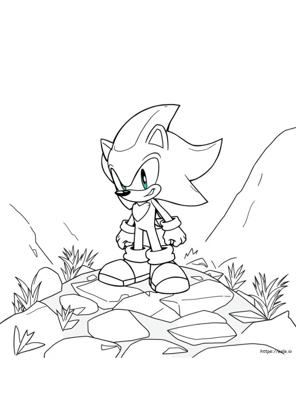 Shadow The Hedgehog Coloring Pictures