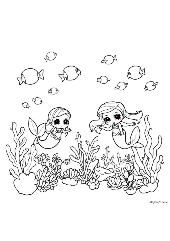 Lol Mermaid Colouring
