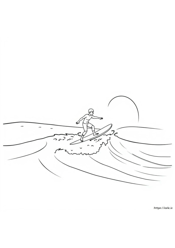 Surfboard Colouring Pages