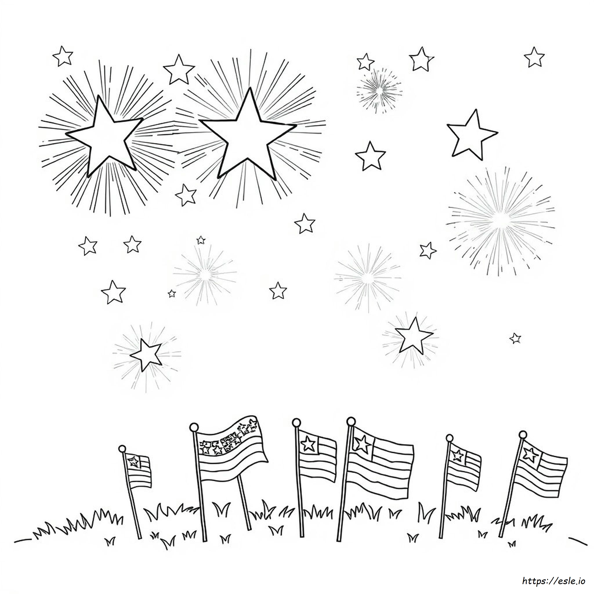 Coloriages Du 4 Juillet