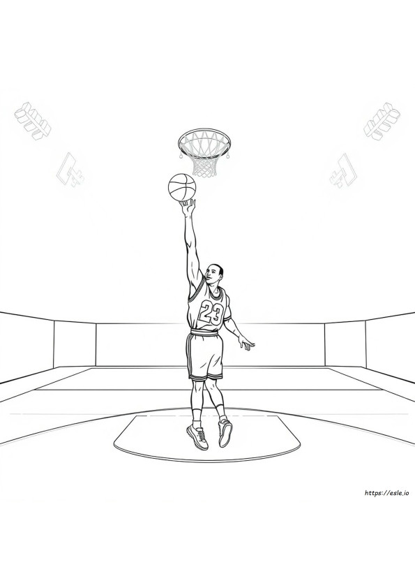 マイケル・ジョーダン 塗り絵