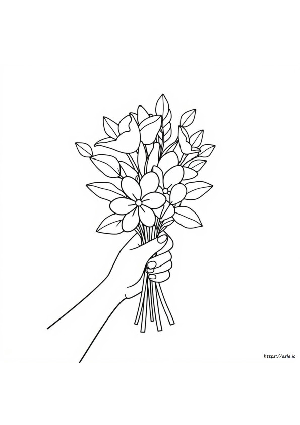Hand Picture For Colouring