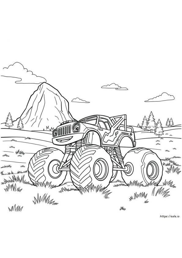 Saetta Mcqueen Monster Truck Da Colorare