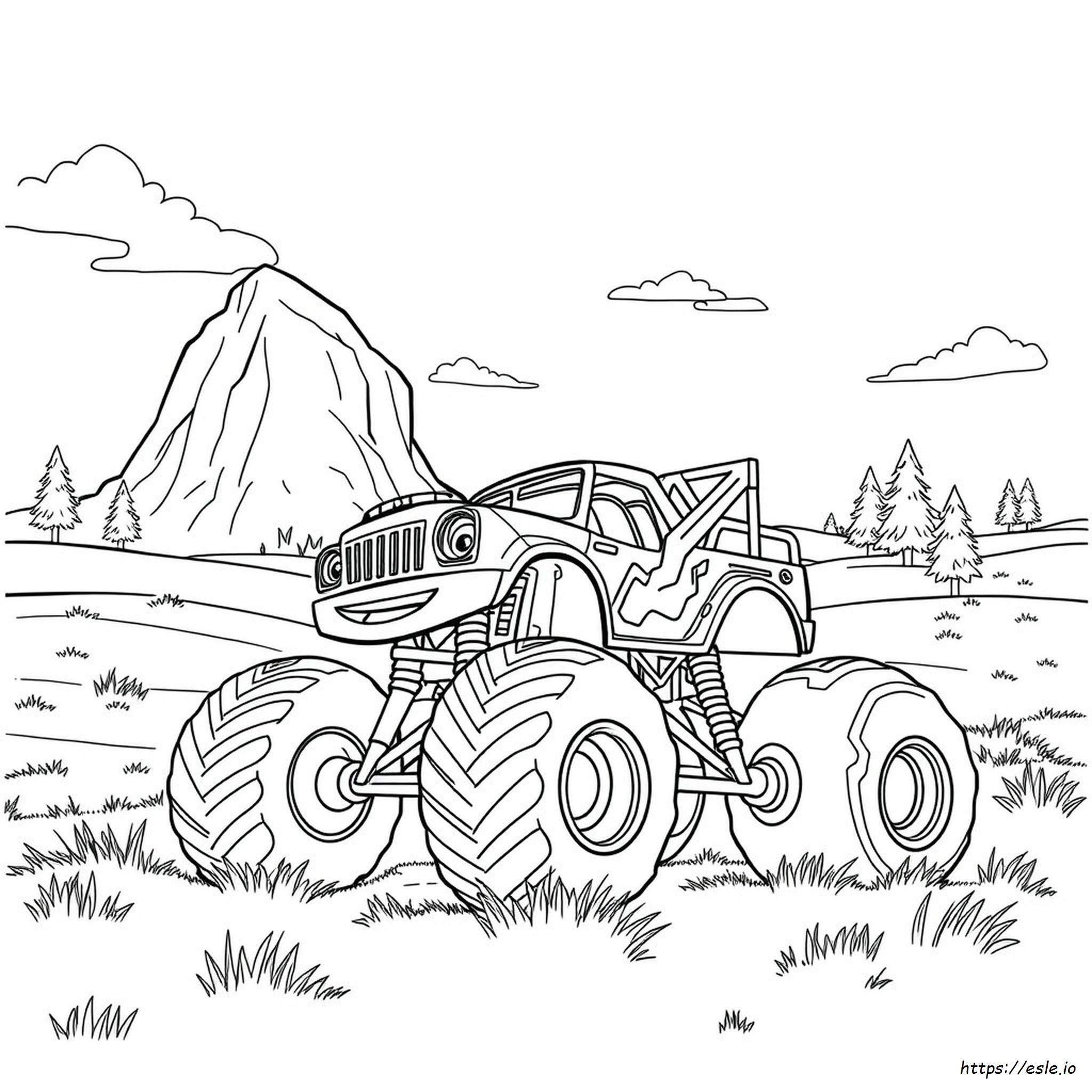 Coloriage Martin Monster Truck