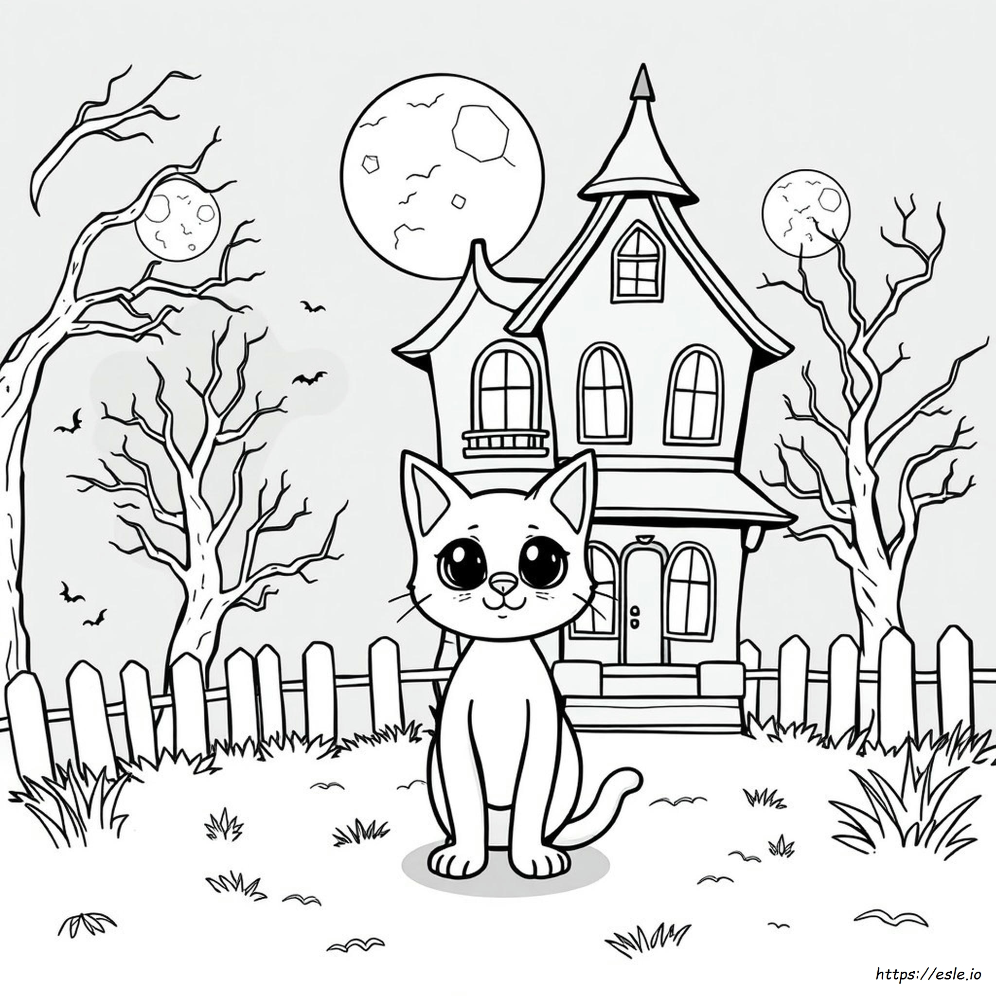 Disegni Da Colorare Horror Di Gatti Dei Cartoni Animati