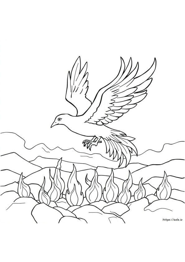 Fénix Para Colorear