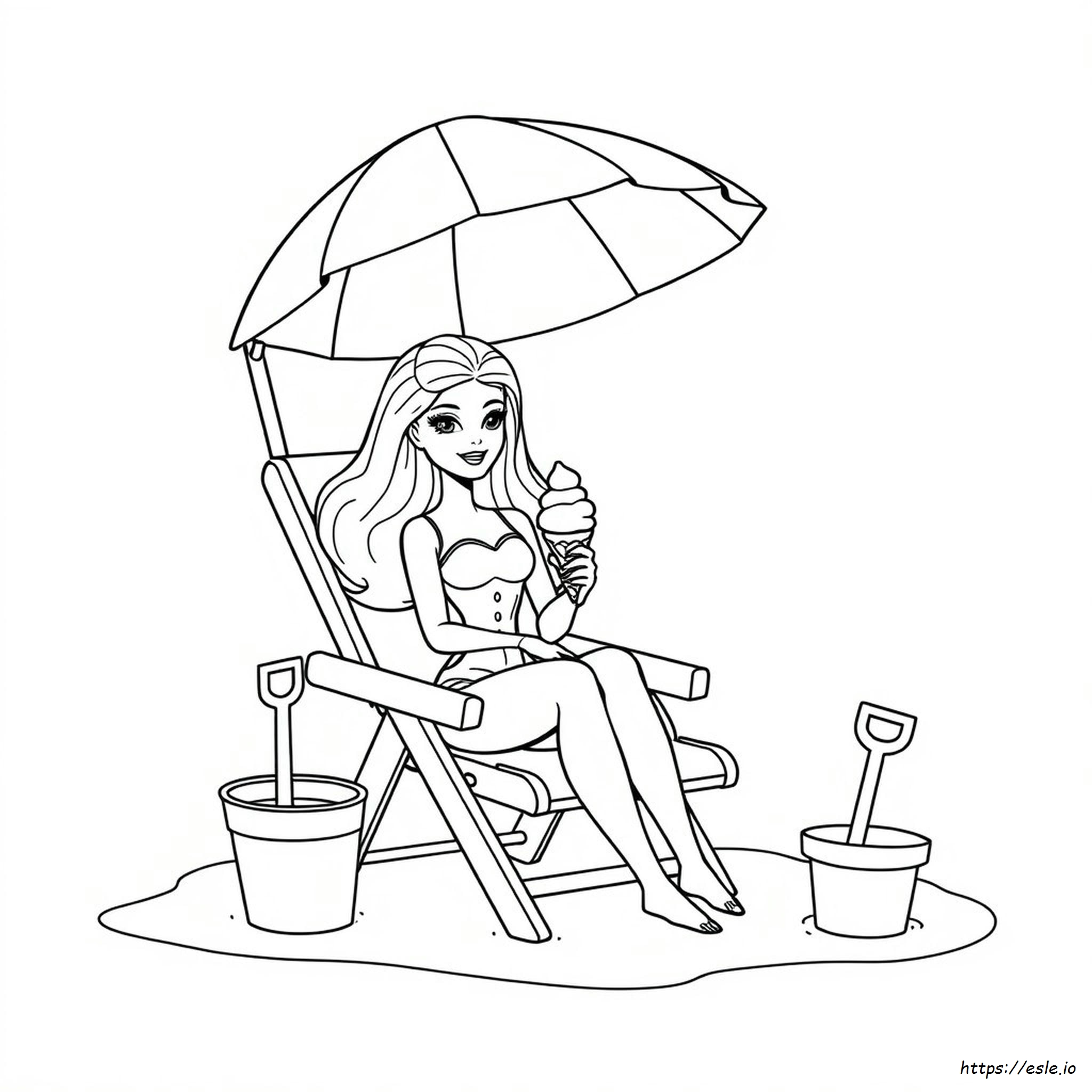 Gambar Mewarnai Barbie Dapat Dicetak
