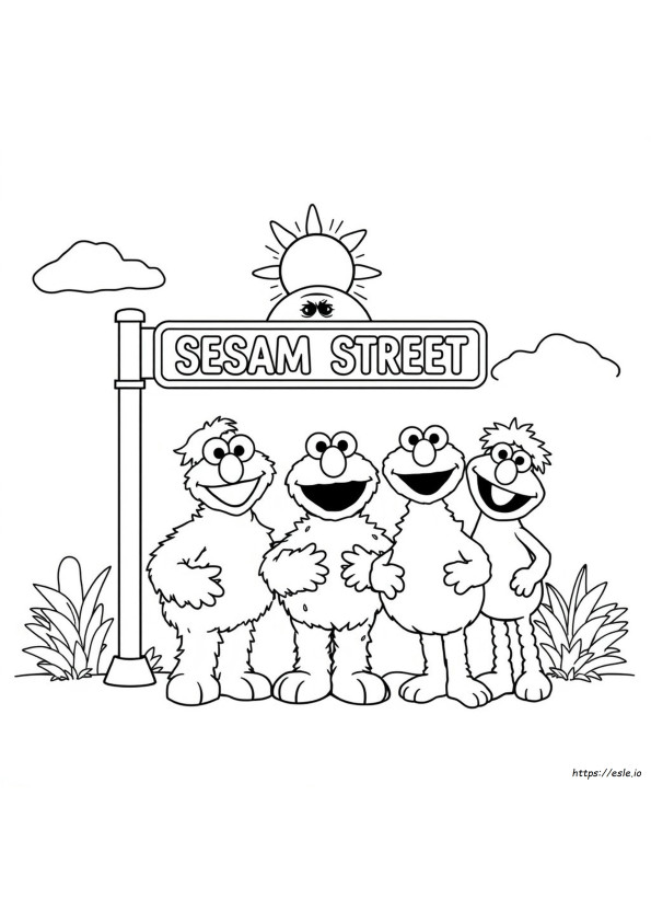 Sesame Street Coloring Pictures