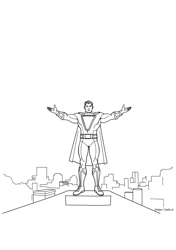 Shazam Disegni Da Colorare