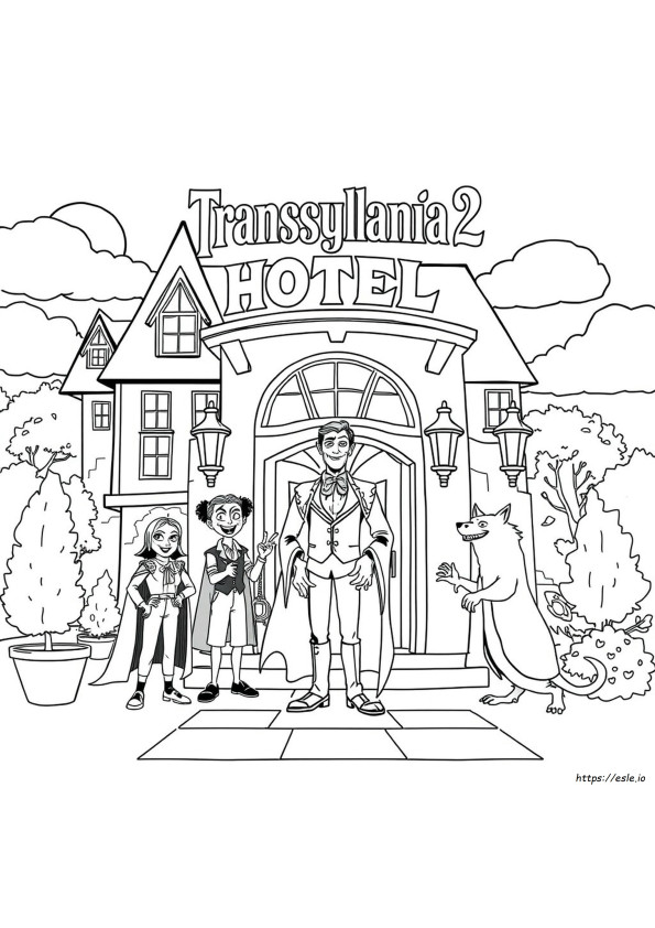 Hotel Transylvania 2 Coloring Pages