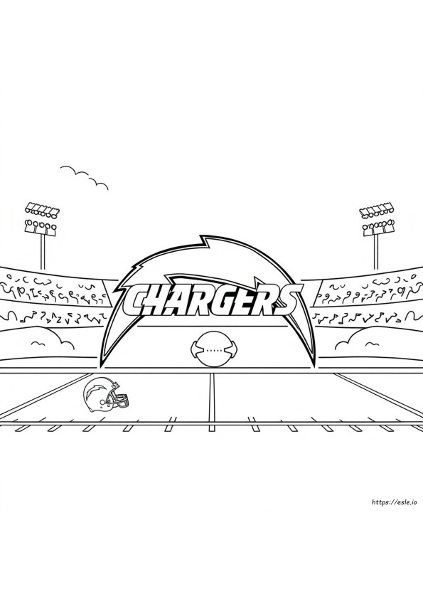 San Diego Chargers Coloring Pages