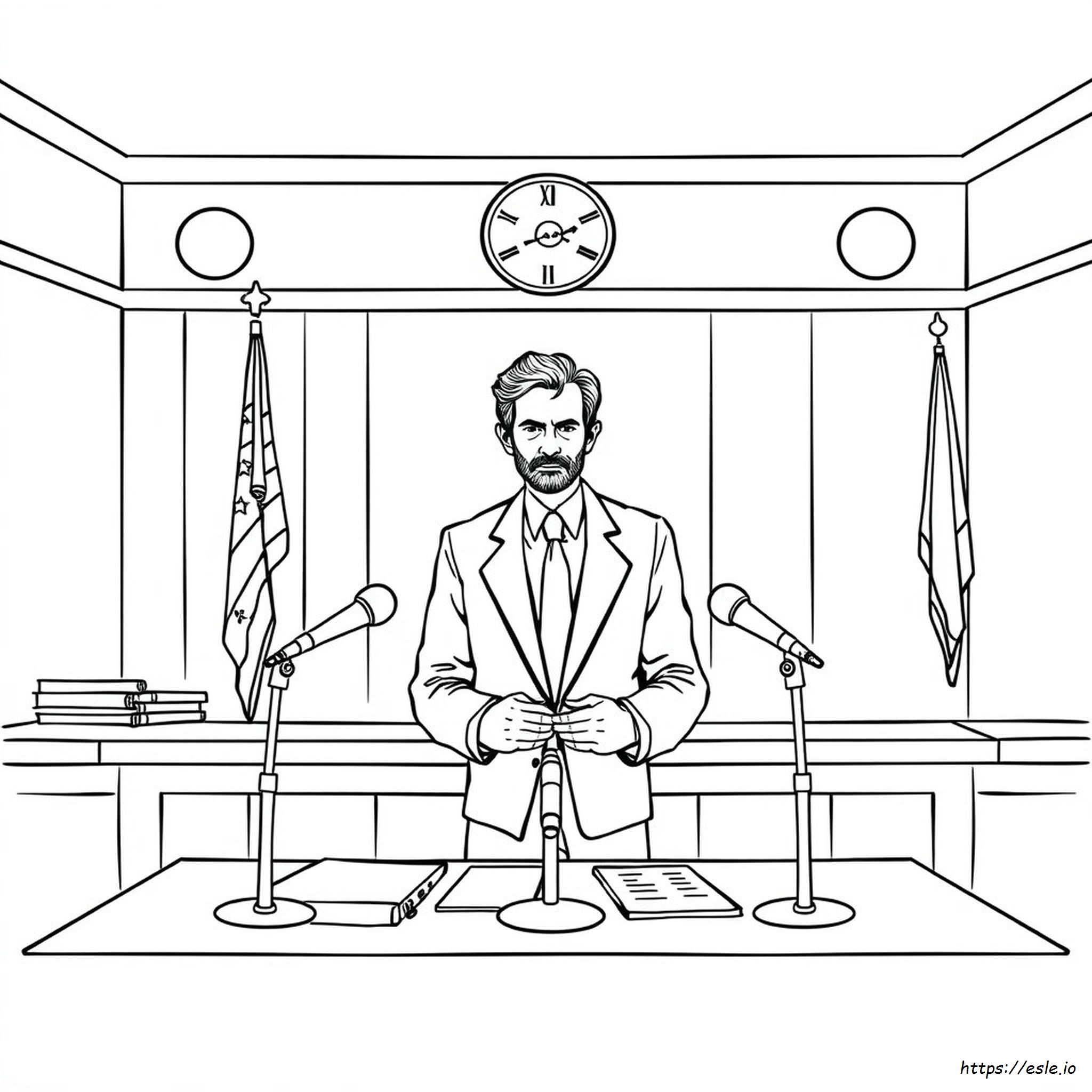 Halaman Mewarnai Ted Bundy