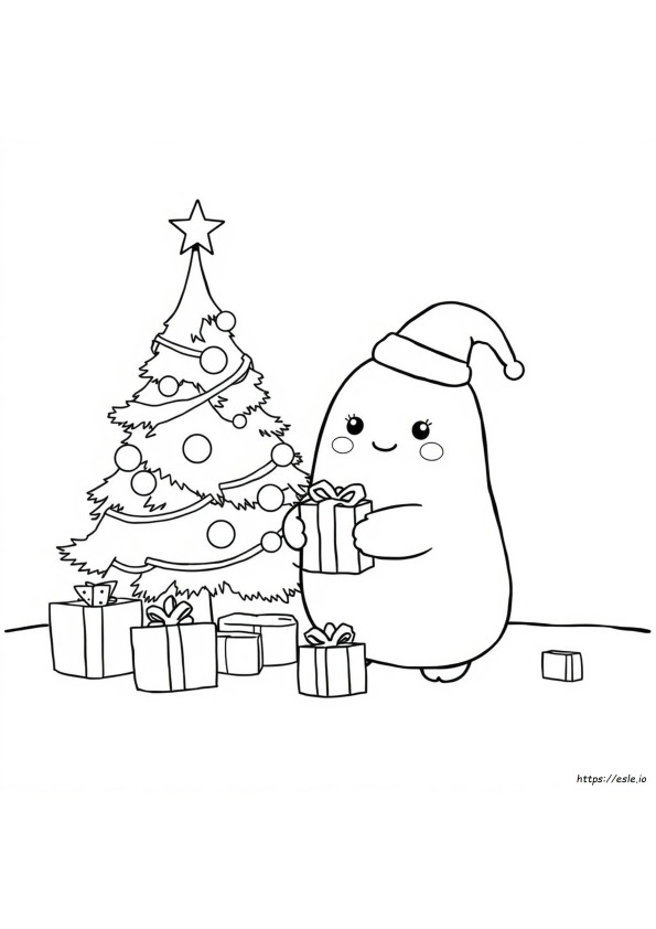 Cute Christmas Squishmallow Coloring Pages