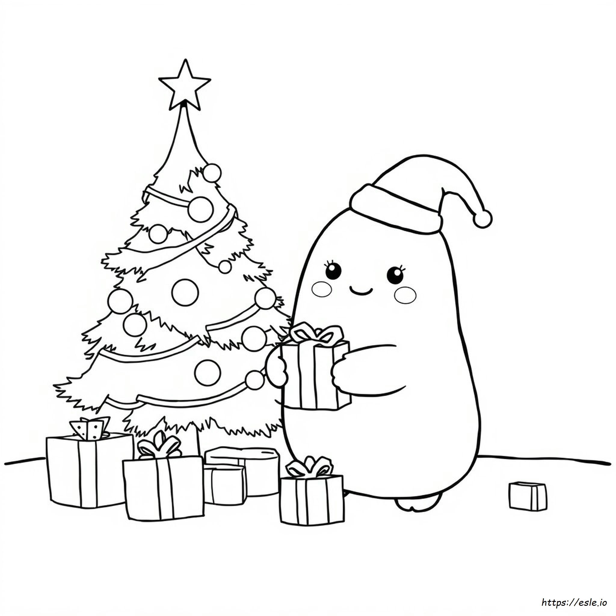 Coloriages Squishmallow Noël Mignons