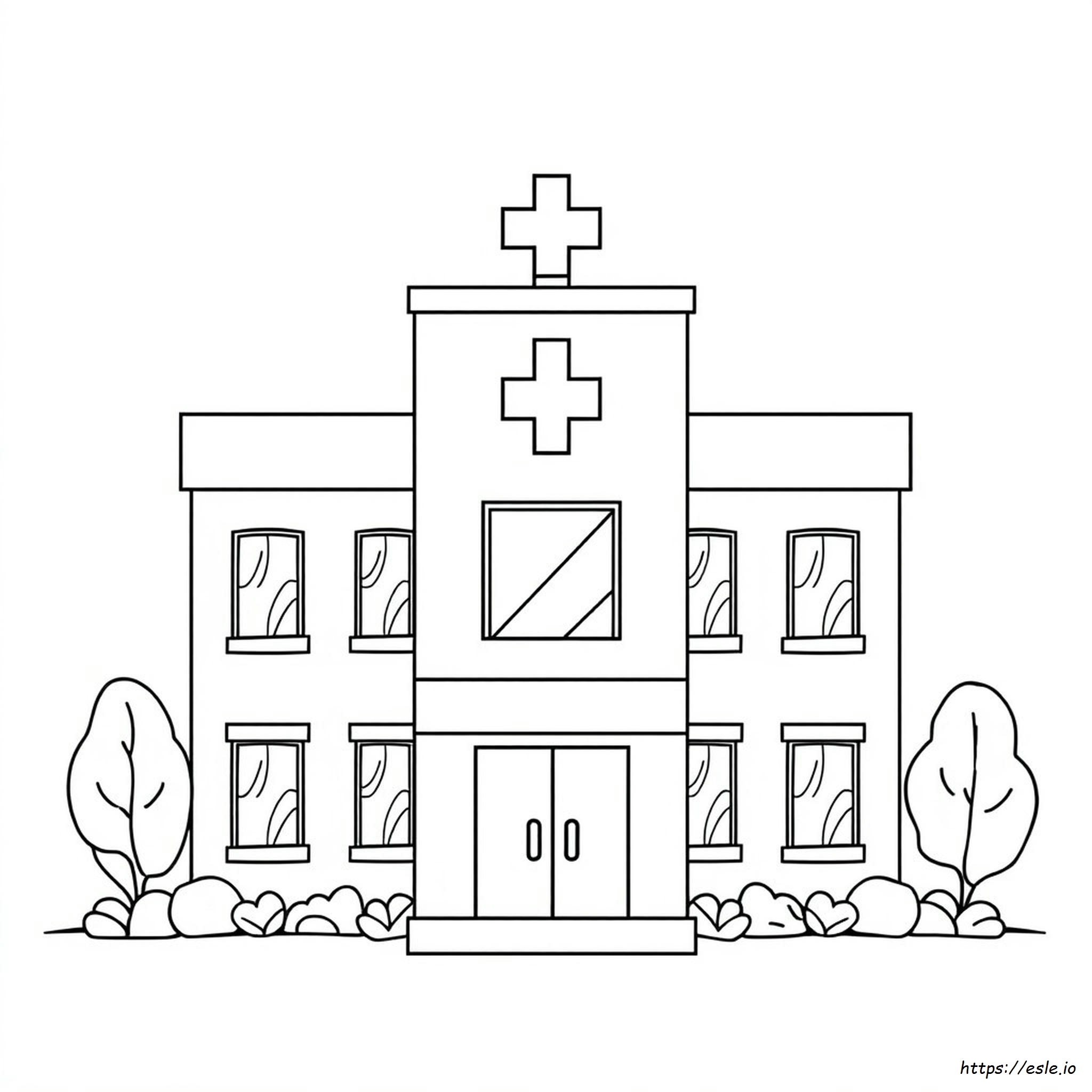 Kolorowanka Szpital Budynek