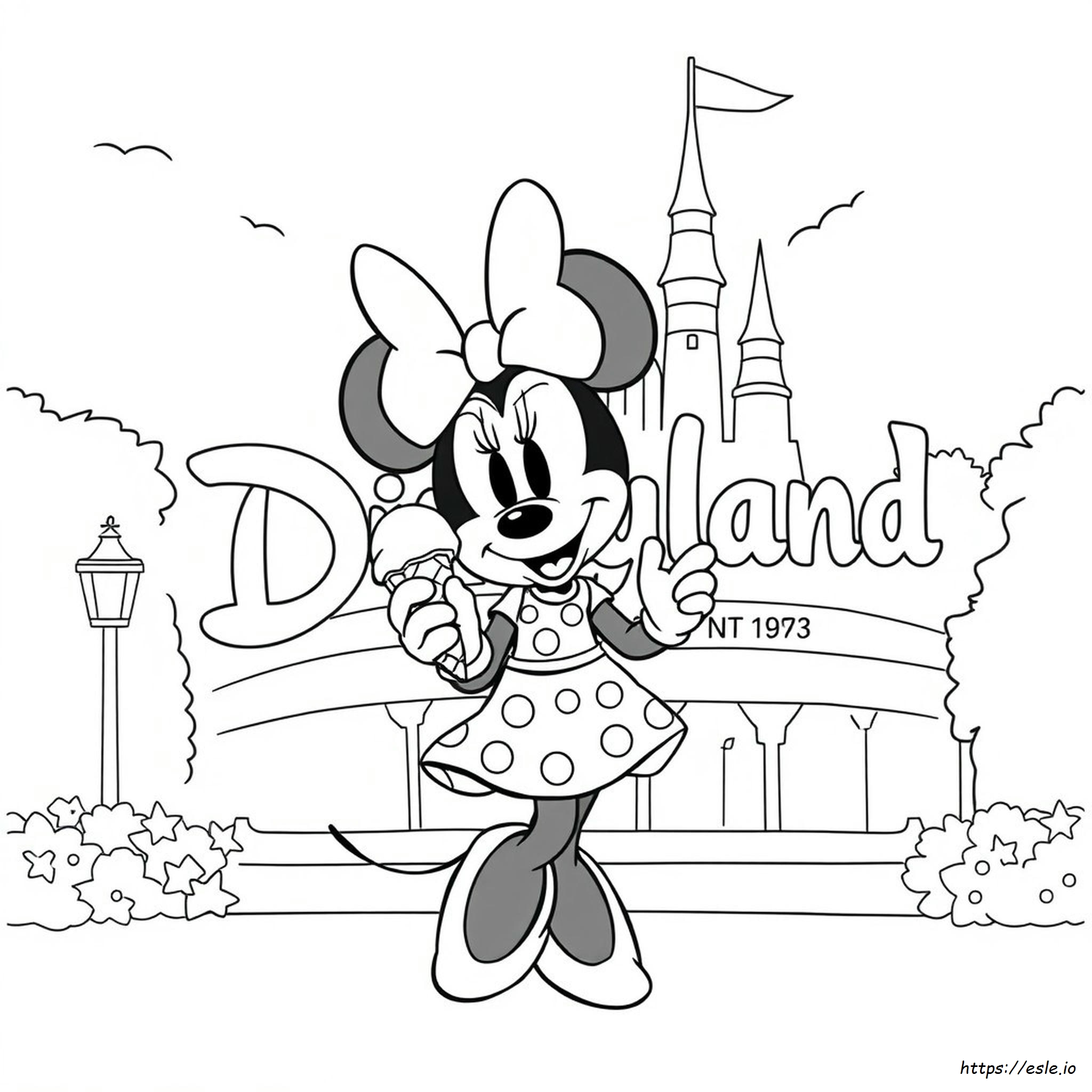 Minnie Gambar Mewarnai Yang Dapat Dicetak
