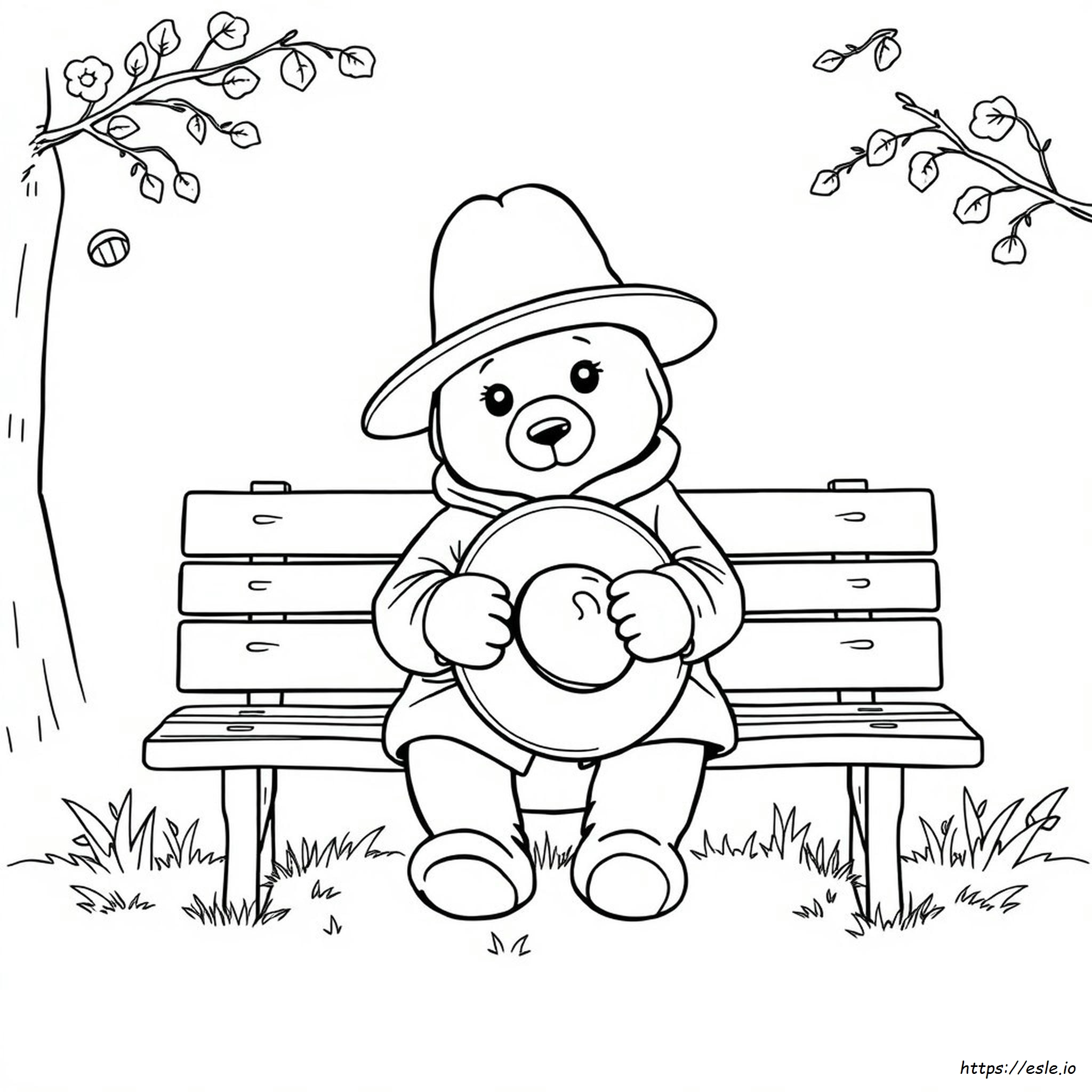Paddington Colouring Page