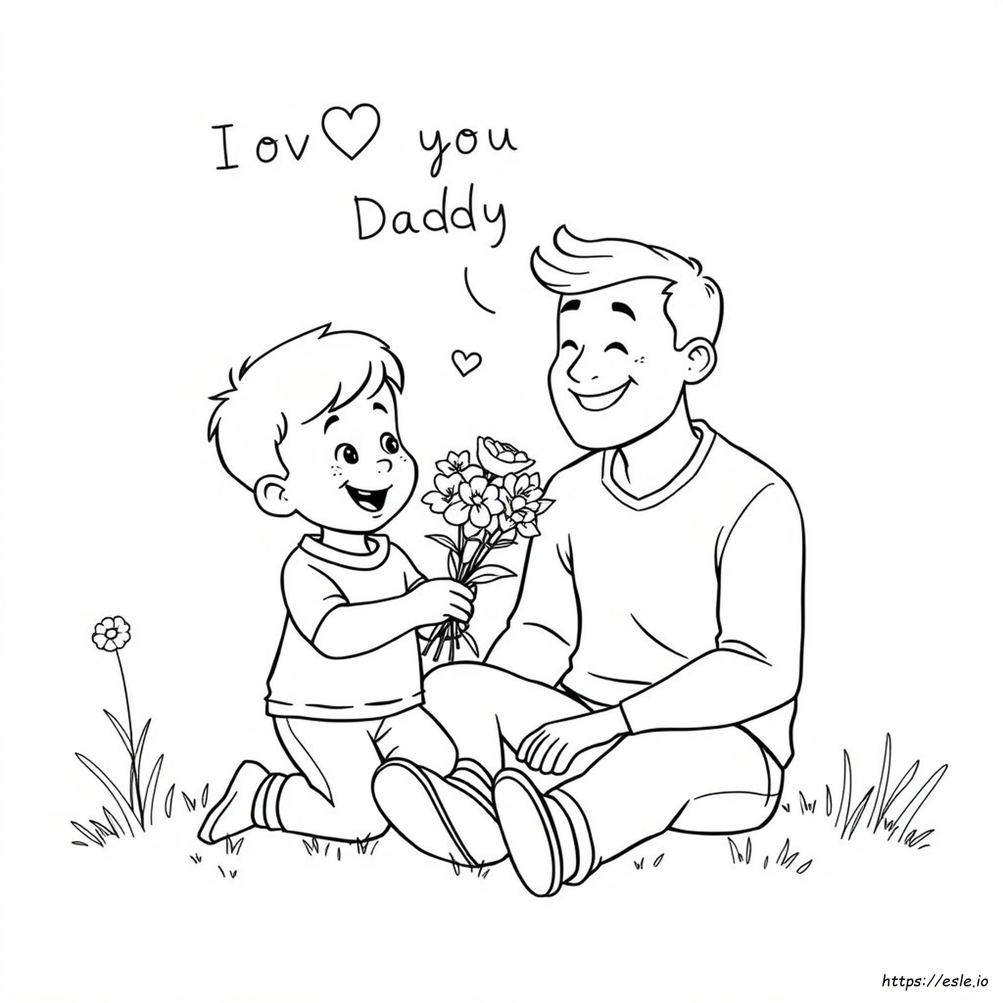 Aku Sayang Ayah Gambar Mewarnai