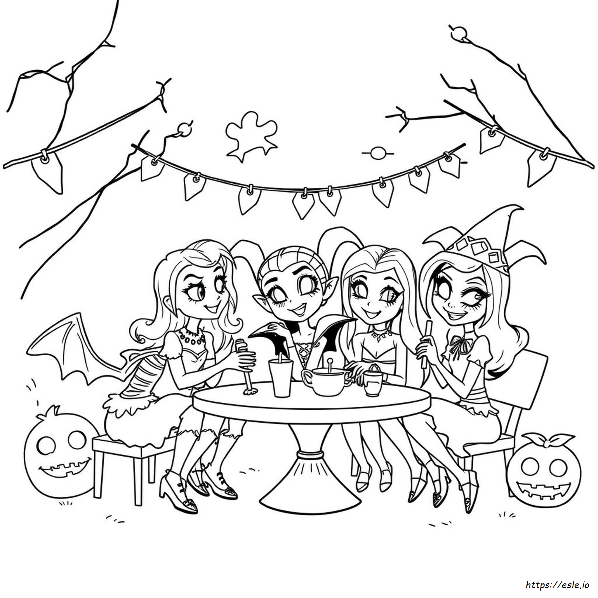 Vampirina Ghoul Girls Coloring Page