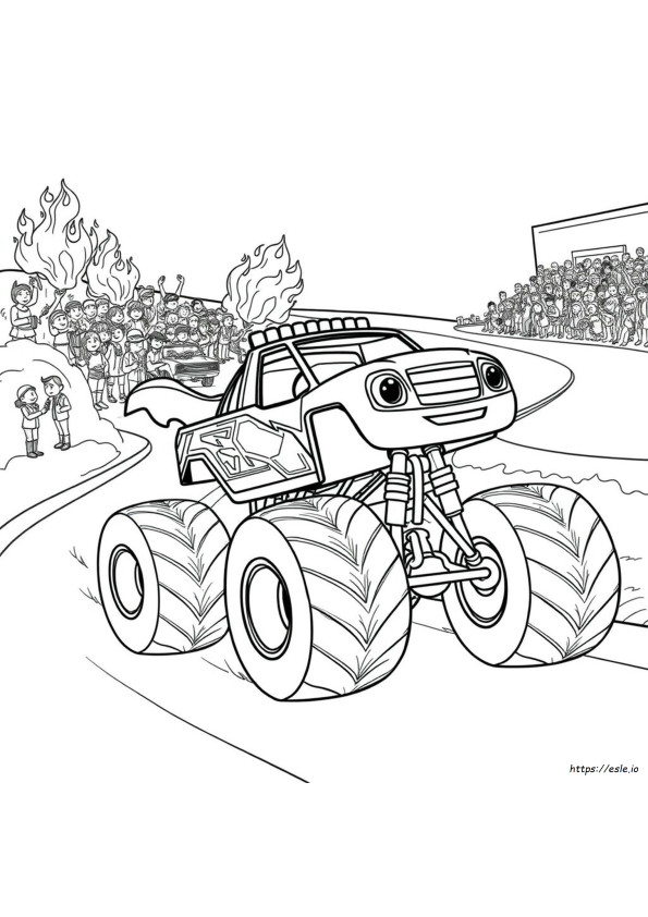 Blaze Monster Truck Ausmalbilder Zum Ausdrucken