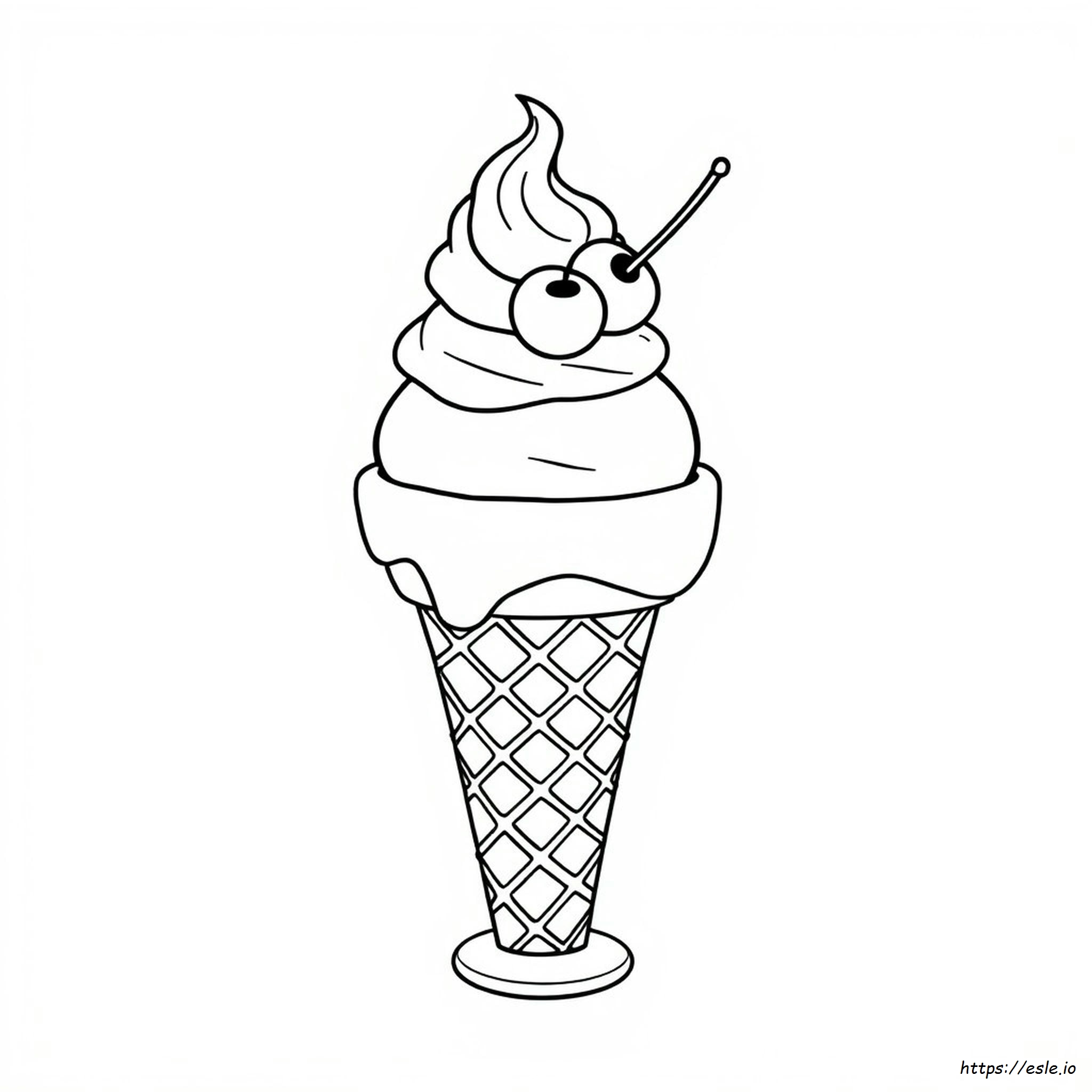 Gelato Sundae Da Colorare