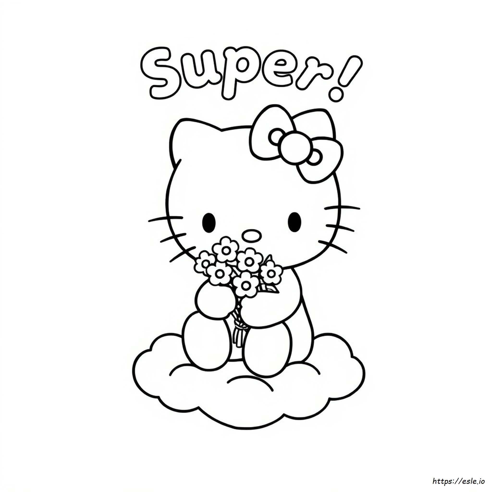 Hello Kitty Superdibujos Para Colorear