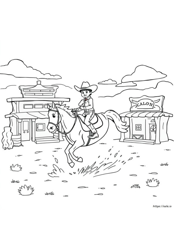 Desenhos Para Colorir Grátis: Tema Faroeste