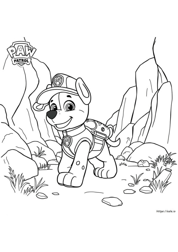 Rocky Paw Patrol Coloring