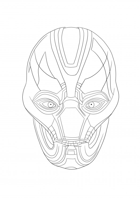 Ultron from Avengers sheet free to print and easy to color for kids