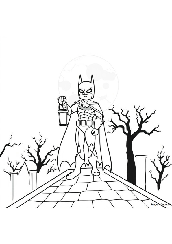 Batman Halloween Coloring Pages
