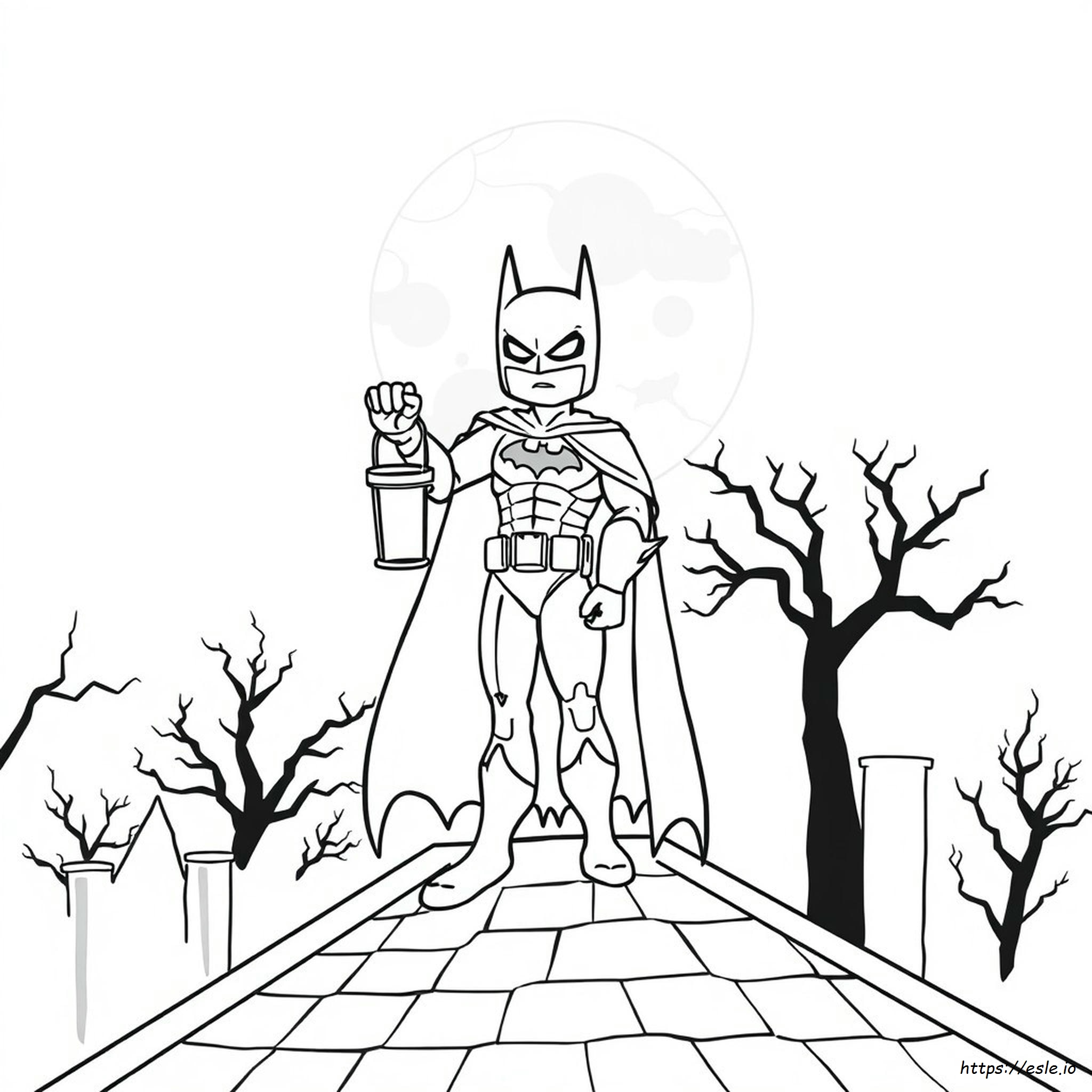 Batman Halloween Coloring Pages