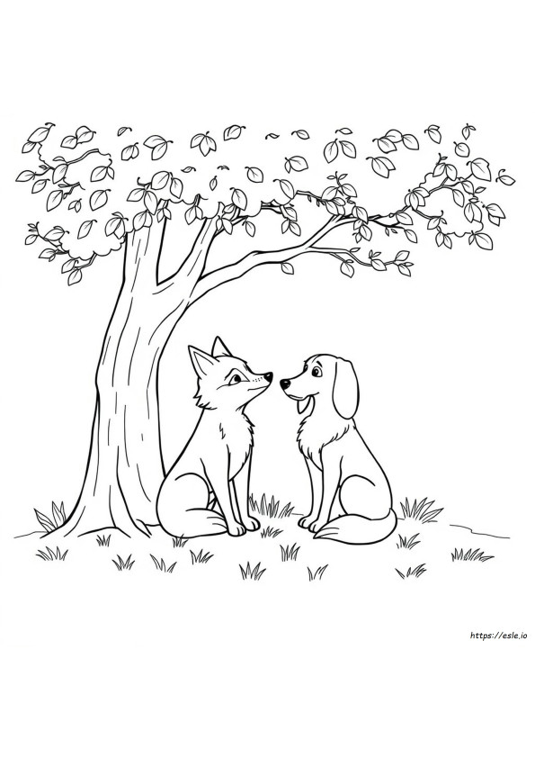 Fox And The Hound Coloring Pages