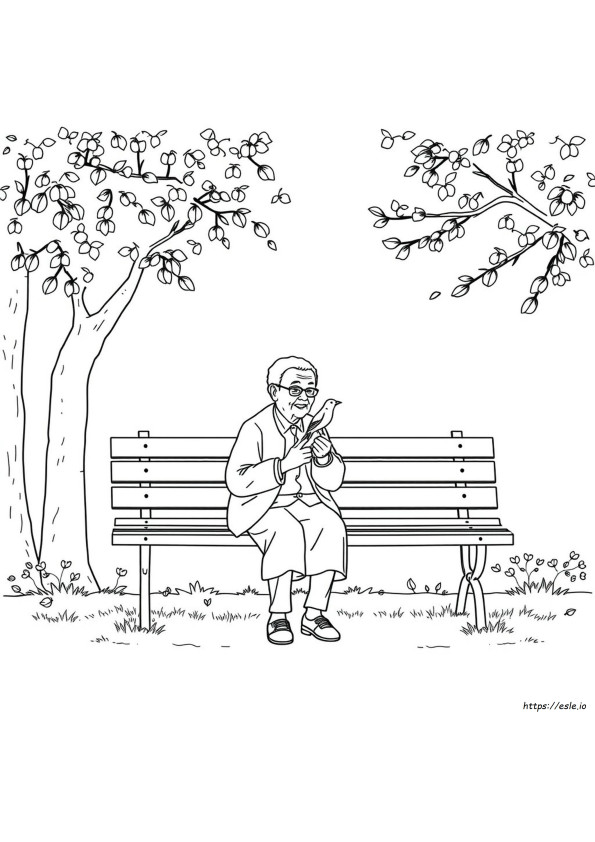 Elderly Dementia Coloring Pages