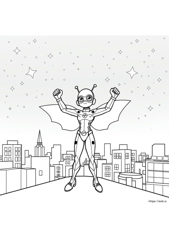 Superhero Kwami Miraculous Ladybug Coloring Pages