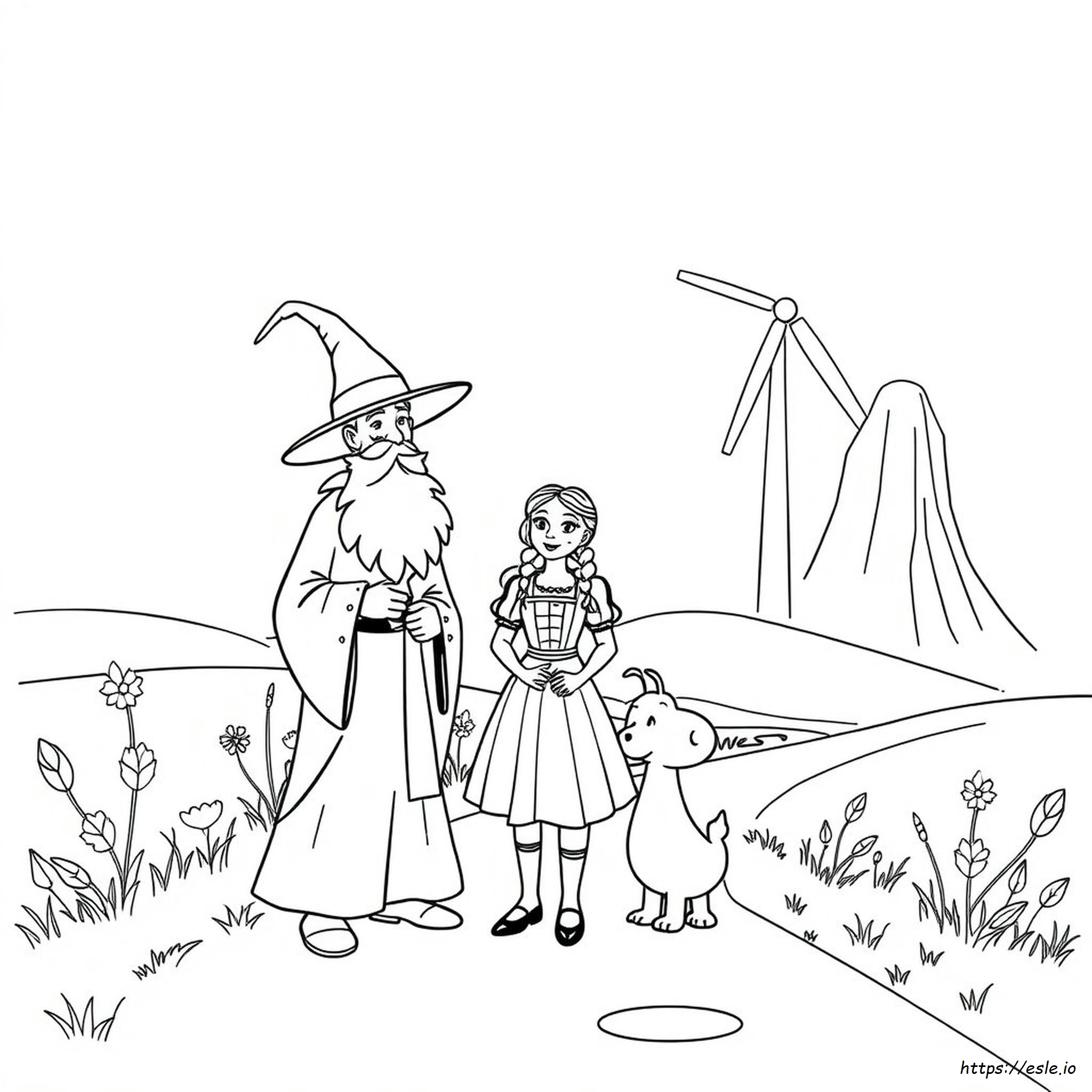Easy Printable Wizard Of Oz Coloring Pages