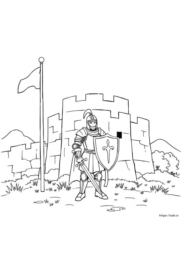 Realistic Knight Coloring Pages
