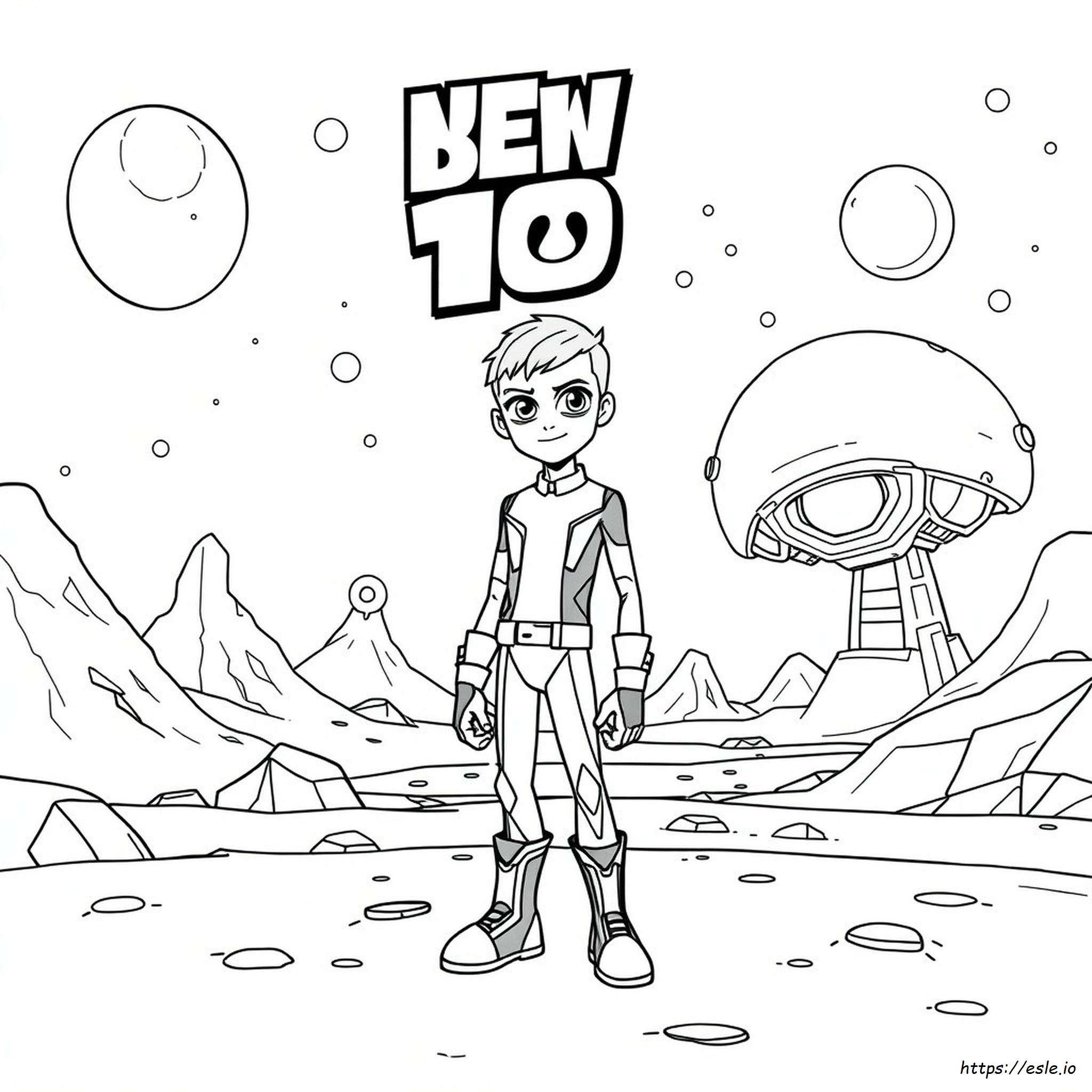 Halaman Mewarnai Ben 10 Baru