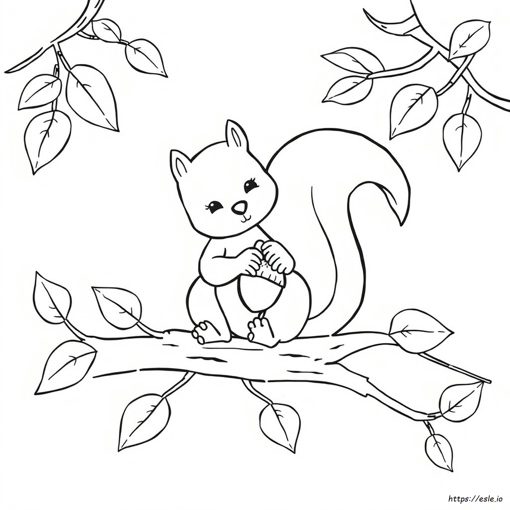 Cute Fall Animal Coloring Pages