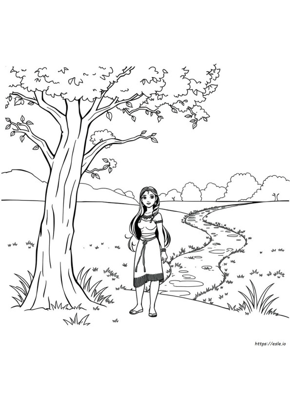 Coloriage Pocahontas