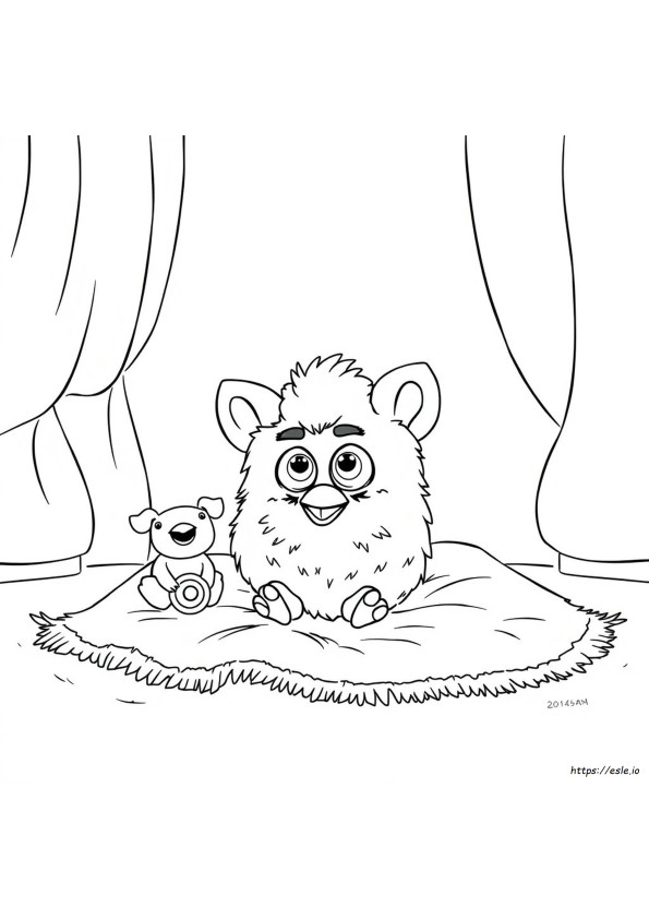 Printable Furby Coloring Page