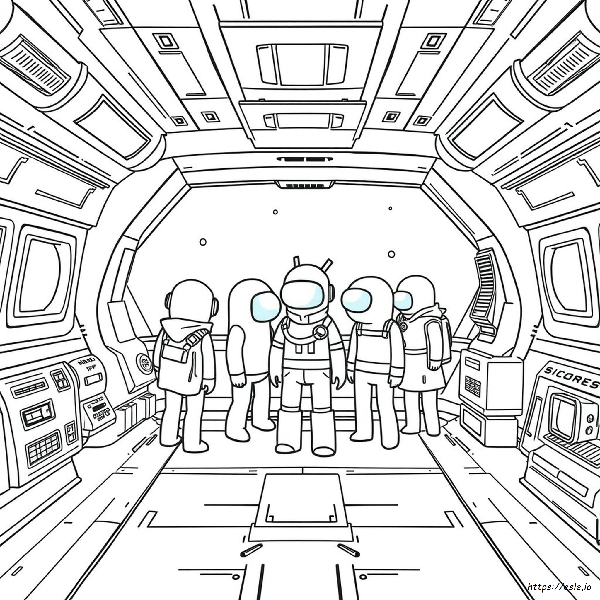 Among Us Colouring In Sheets