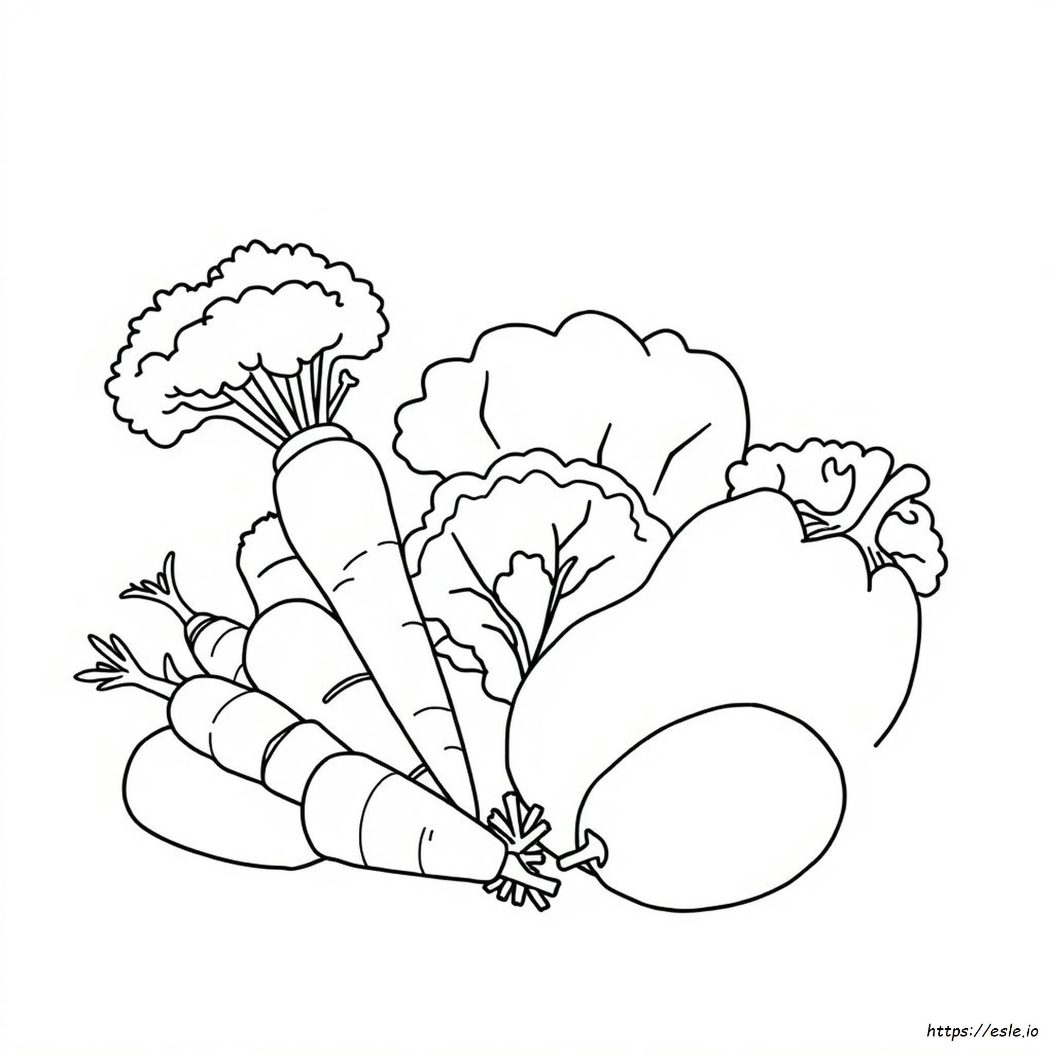 野菜のぬりえ 無料